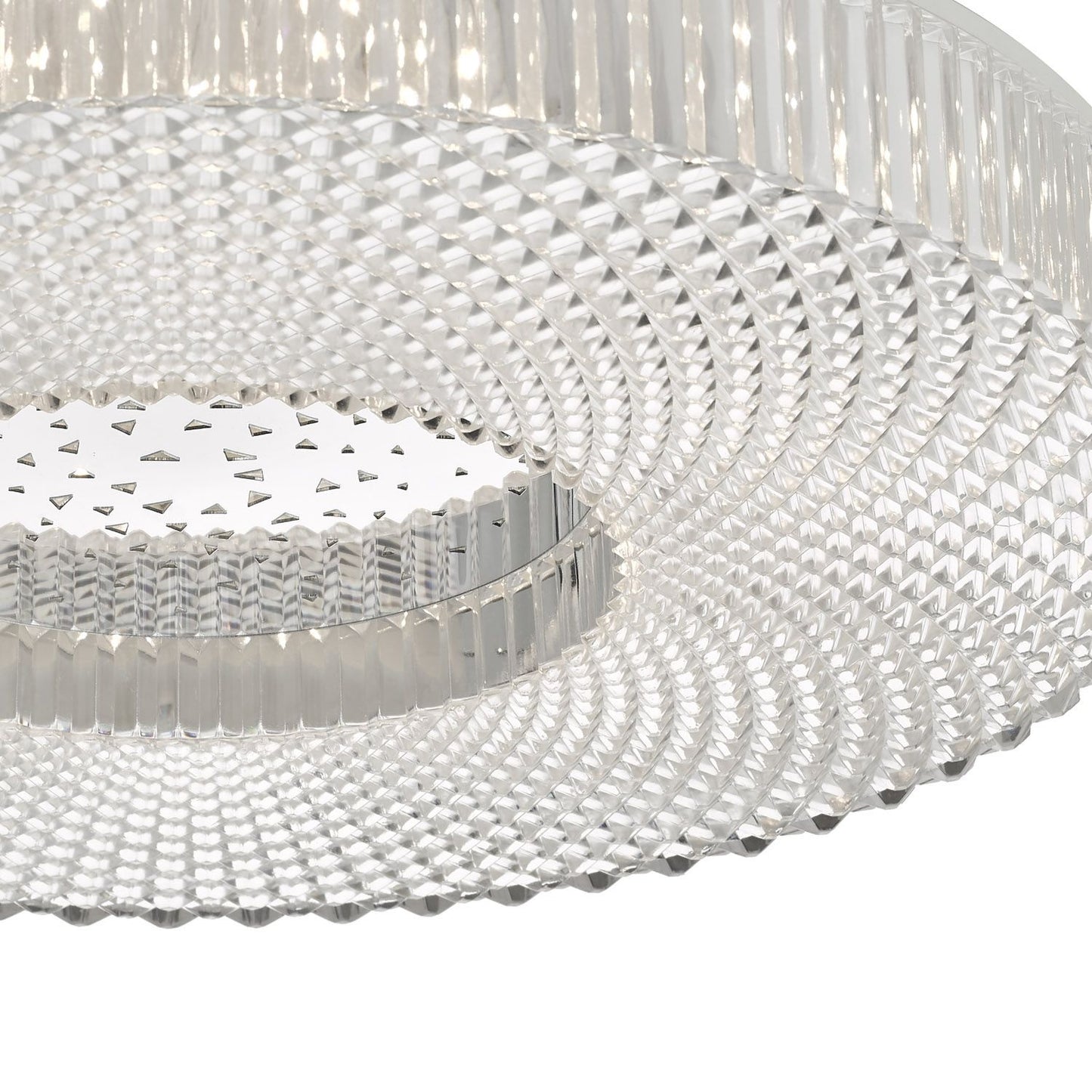CIM Faceted Crystal Effect Small Flush Ceiling Light - ID 10931