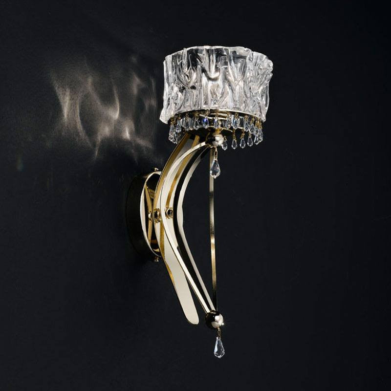 Crystal Blade Murano Glass Wall Light