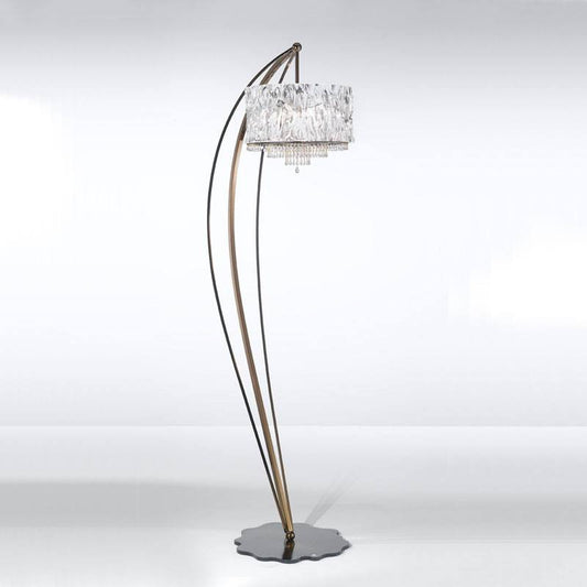 Crystal Blade Murano Glass Floor Lamp