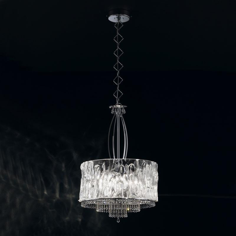 Crystal Blade Murano Glass Suspension Pendant Light