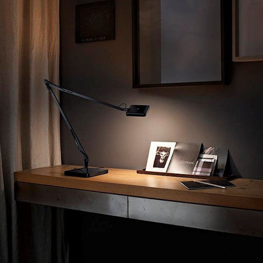 FLOS Kelvin LED Desk Support with Visible Cable 'Green Mode' Anthracite - London Lighting - 9