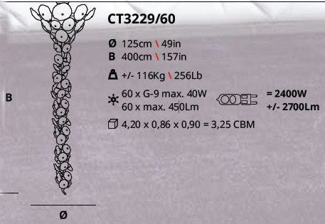 Serip Nenufar 60 Lamp Bespoke Chandelier - London Lighting - 2