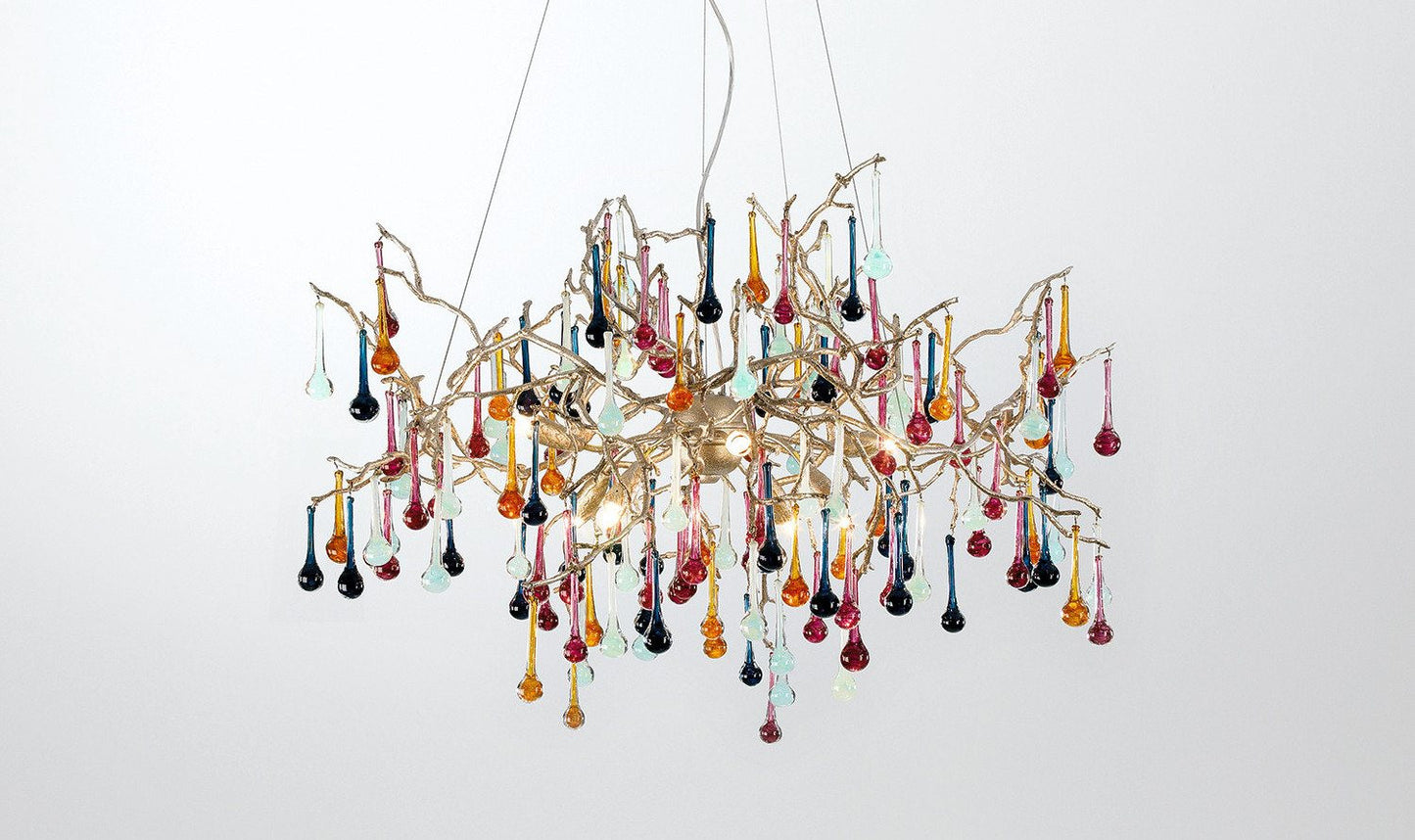 Serip Bijout 8 Small Lamp Bespoke Chandelier - London Lighting - 1