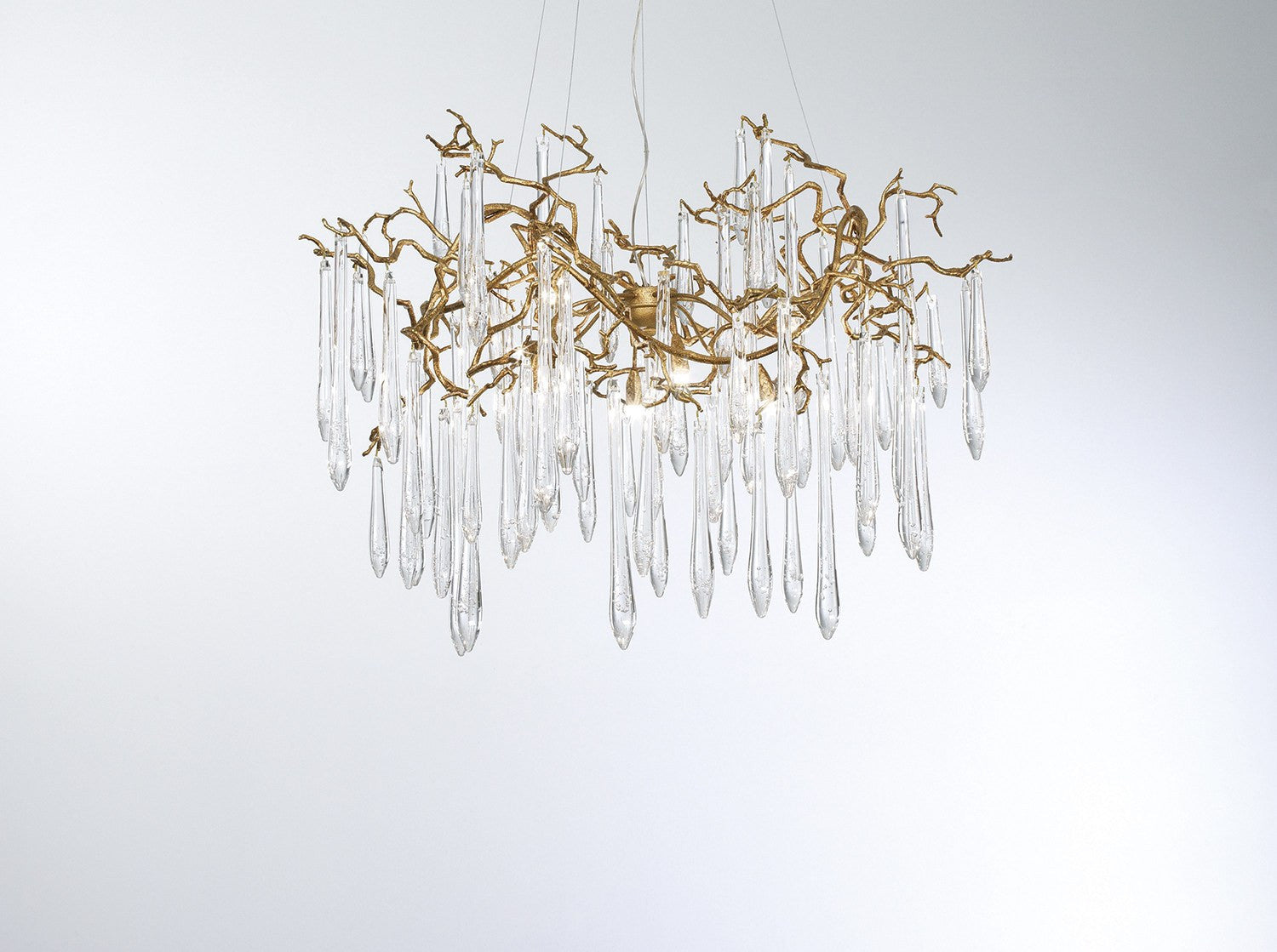 Serip Aqua 8 Lamp Organic Bespoke Chandelier - London Lighting - 1