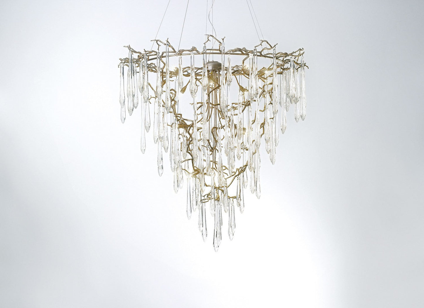 Serip Aqua 19 Lamp Funnel Bespoke Chandelier - London Lighting - 1
