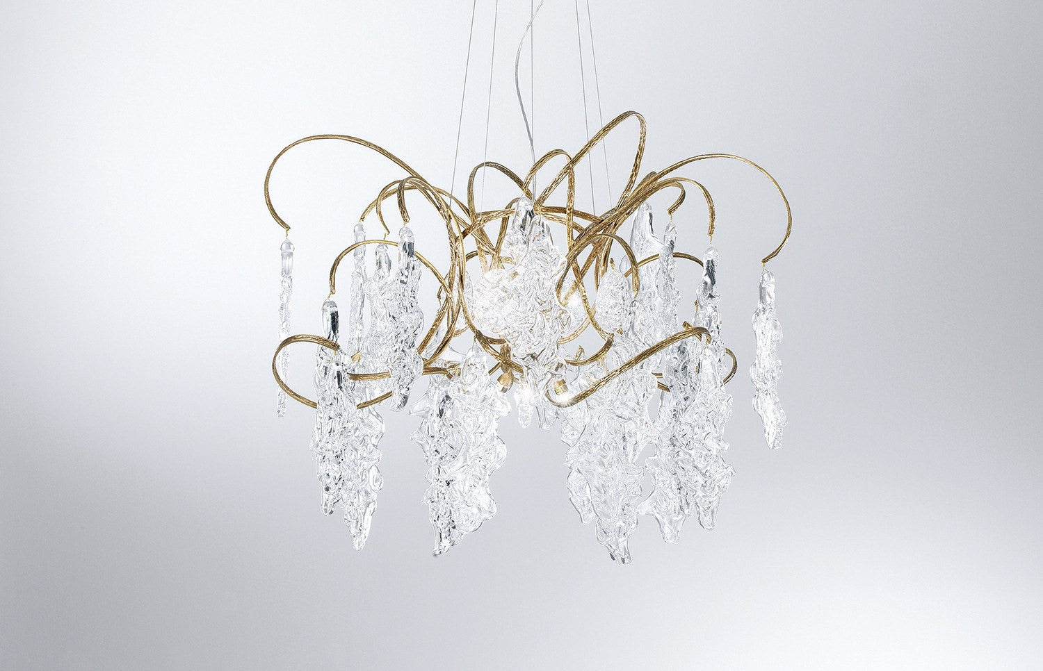 Serip Lines 12 Organic Lamp Bespoke Chandelier - London Lighting - 1