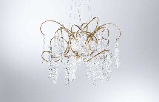 Serip Lines 12 Organic Lamp Bespoke Chandelier - London Lighting - 1