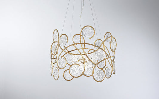 Serip Lines 11 Lamp Bespoke Chandelier - London Lighting - 1