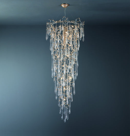 Serip Aqua 22 Lamp Bespoke Chandelier - London Lighting - 1