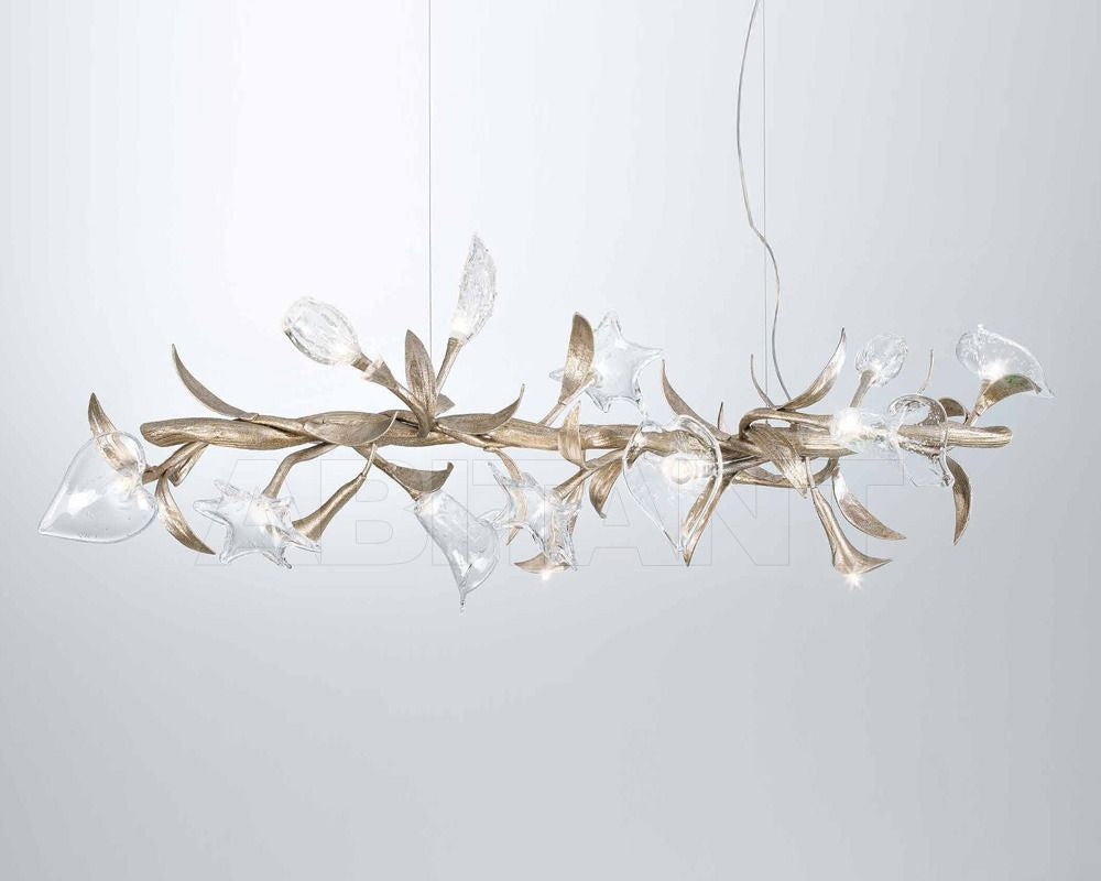 Serip Bouquet 15 Silver Bespoke Chandelier - London Lighting - 1