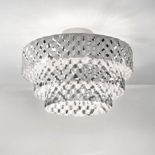 Capitonne 50cm Diameter Semi Flush Pendant Light