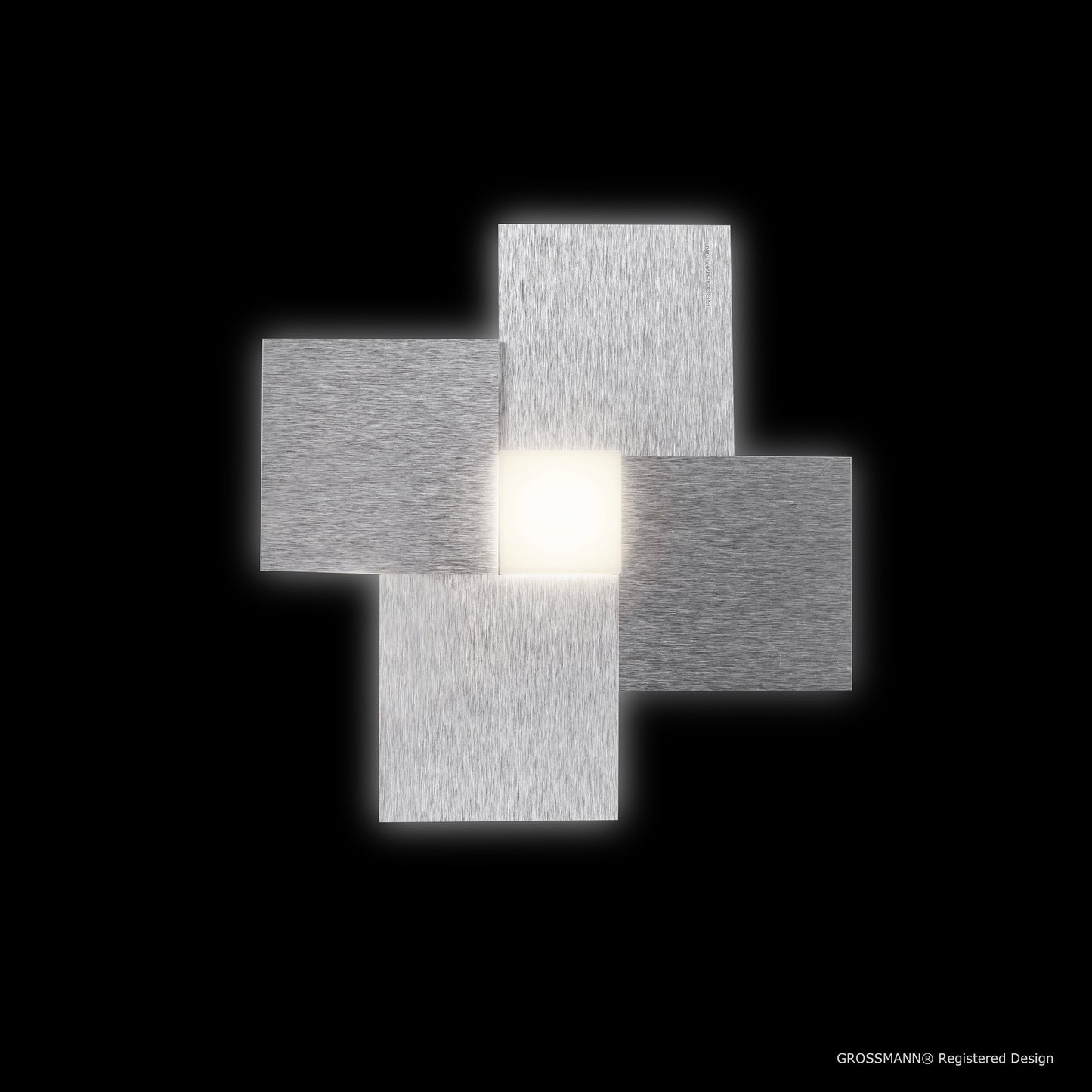 Grossmann CREO One Lamp Wall / Ceiling Light - Aluminium - ID 6730 - CLEARANCE