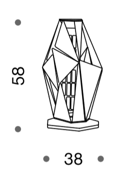 Crystal Rock 3 Lights Table Lamp