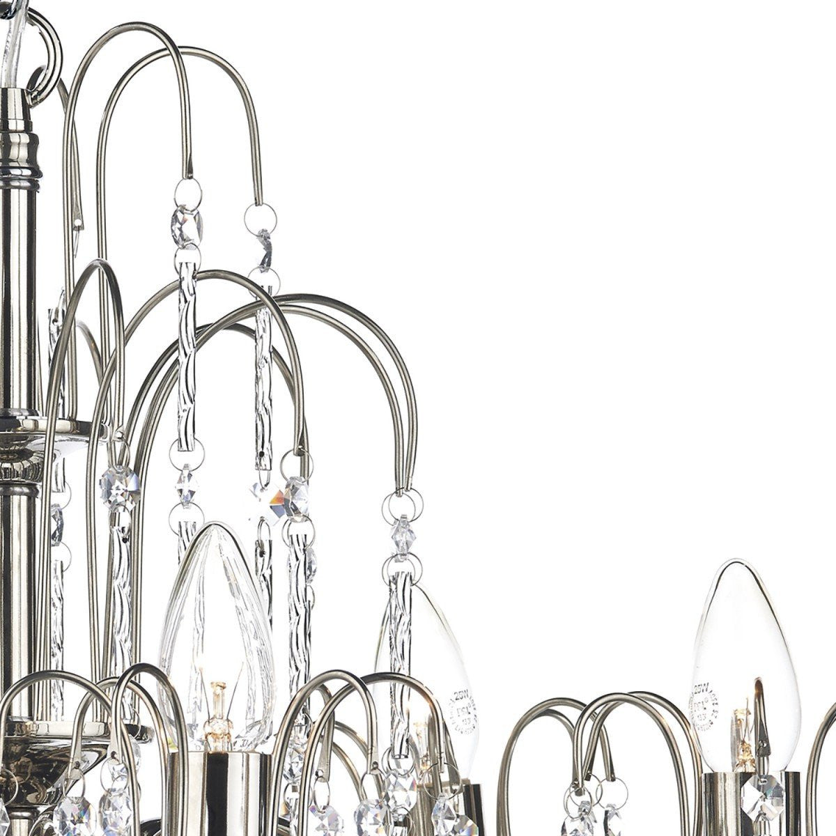 Daniella Polished Nickel 6 Lights Pendant Light - London Lighting - 4