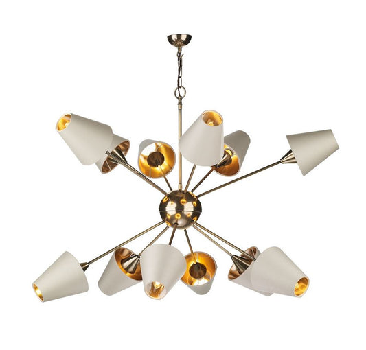 Sputnik Bronze 12 Light Pendant With Separately Priced Shades (With Shape & Colour Options) - ID 10168