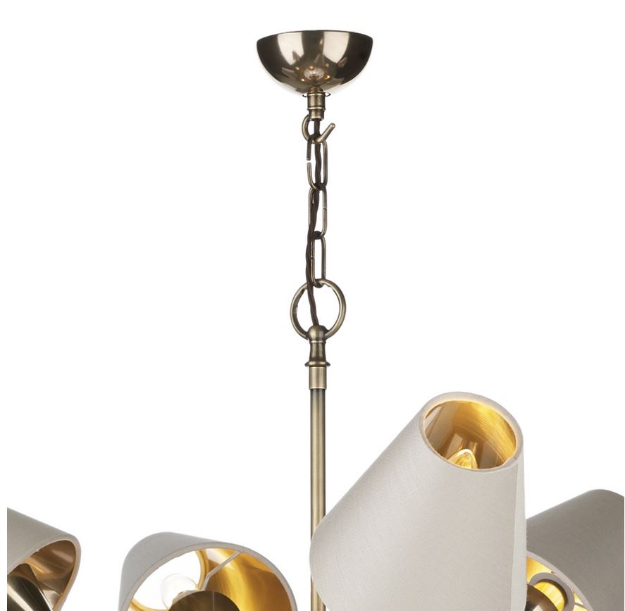 Sputnik Bronze 12 Light Pendant With Separately Priced Shades (With Shape & Colour Options) - ID 10168