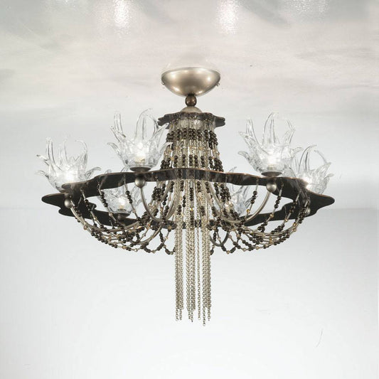 Exotic 7 Light Murano Glass Ceiling Light