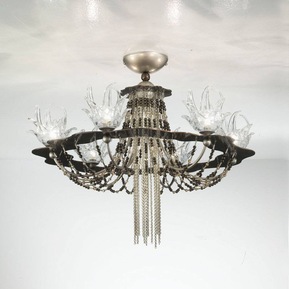 Exotic 9 Light Murano Glass Ceiling Light