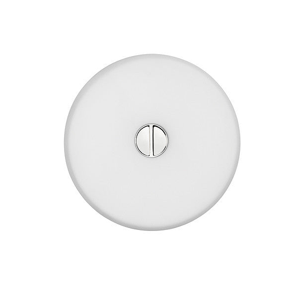 FLOS Mini Button + Opal Polycarbonate Diffuser Wall or Ceiling Light - London Lighting - 1