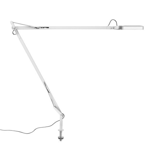 FLOS Kelvin LED Desk Support with Visible Cable 'Green Mode' White - London Lighting - 1