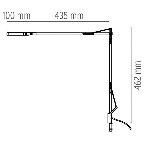 FLOS Kelvin LED Desk Support with Visible Cable 'Green Mode' White - London Lighting - 2