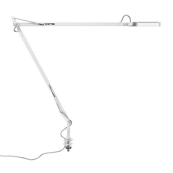 FLOS Kelvin LED Desk Support with Hidden Cable 'Green Mode' White - London Lighting - 1