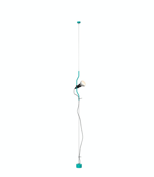 FLOS Parentesi 50 Glossy Turquoise with Dimmer (GB) Pendant - ID 11428