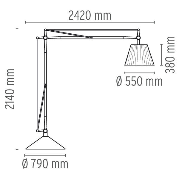 FLOS Superarchimoon Floor Lamp - London Lighting - 2