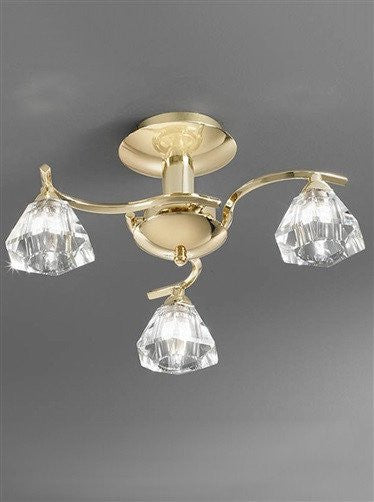 Twista 3 Arm Flush Light - London Lighting - 1