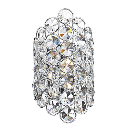 Frost Polished Chrome 1 Light Wall Bracket - London Lighting - 1