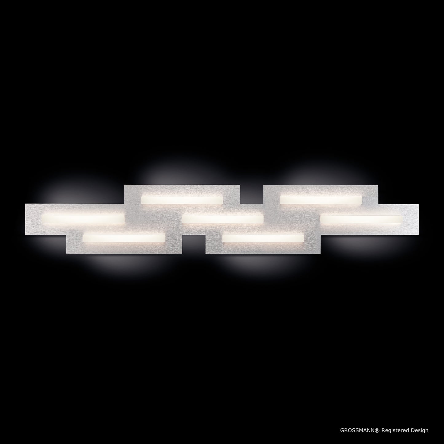 Grossmann FIS Seven Lamp Linear Ceiling Light in Aluminium - ID 6710 - EX Display