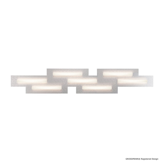 Grossmann FIS Seven Lamp Linear Ceiling Light in Aluminium - ID 6710 - EX Display