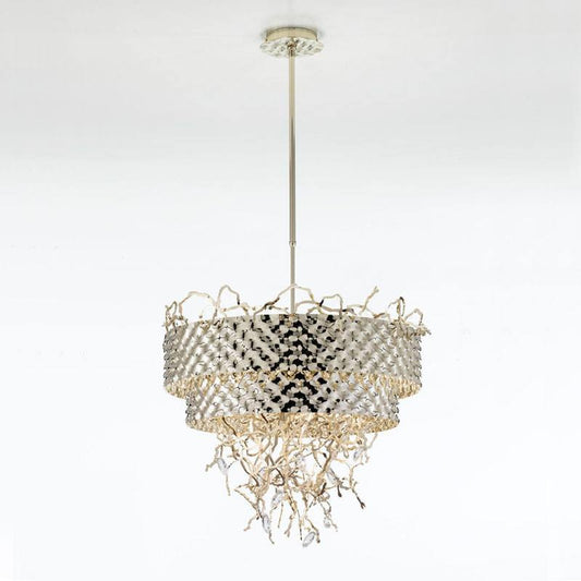 Groovy 10 Light Circular Chandelier