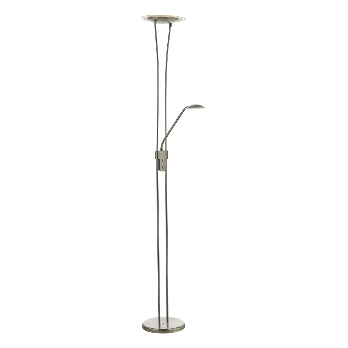 Satin Chrome LED Mother & Child Floor Lamp - ID 8328