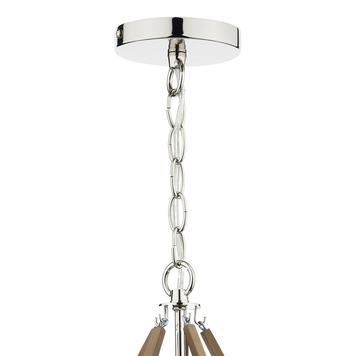 Hotel Polished Nickel 5 Lights Pendant Light - London Lighting - 3