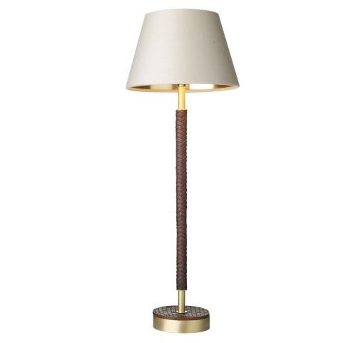 Hunter Brass & Brown Table Light Base Only - ID 10277