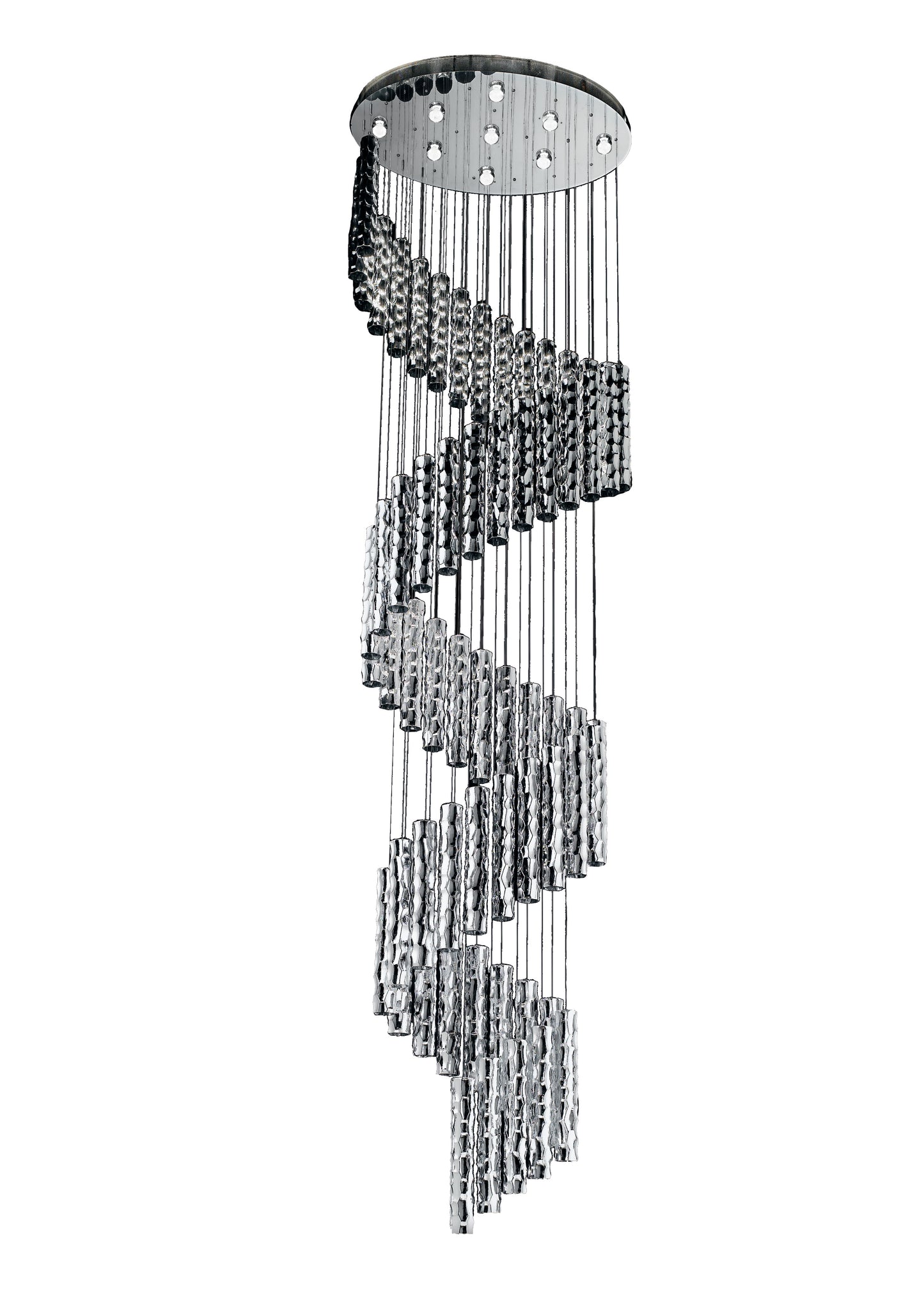 Becton Murano Glass Spiral Chandelier - ID 8072