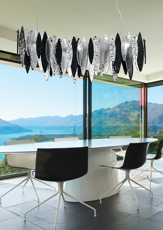 Castlenau Large Long Murano Glass Chandelier - ID 8017