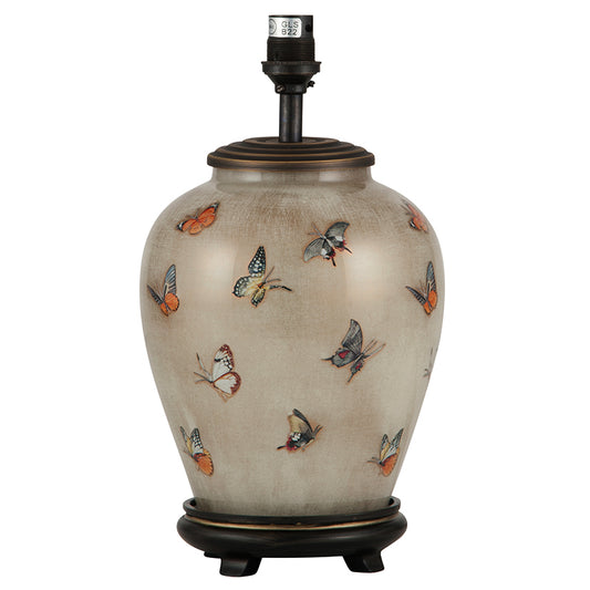 Butterflies Small Glass Table Lamp - ID 9832