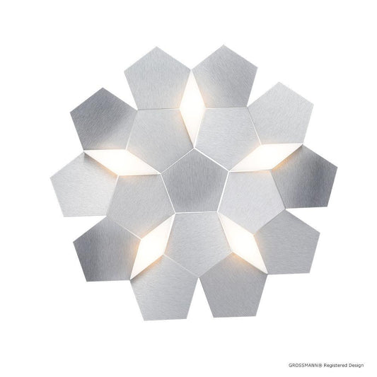 Grossmann Karat Medium Wall / Ceiling Light In Aluminium - ID 6663
