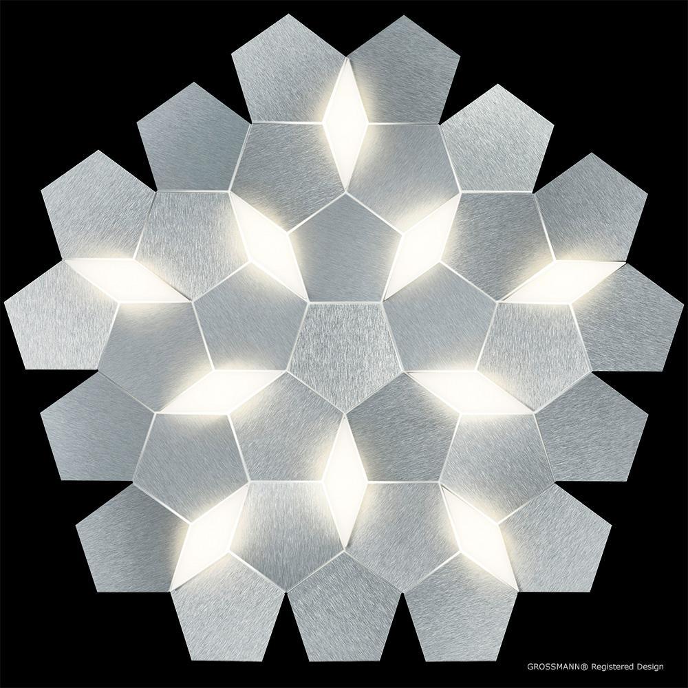 Grossmann Karat Large Wall / Ceiling Light In Aluminium - ID 6717
