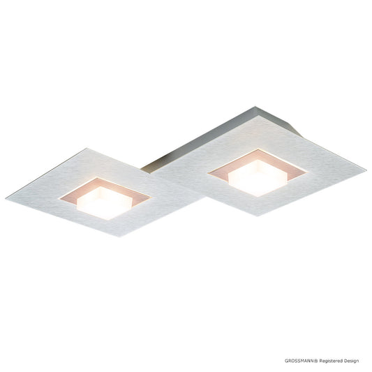 Grossmann KARREE Pearlescent Two Lamp Wall / Ceiling Light - Colour Frame Options