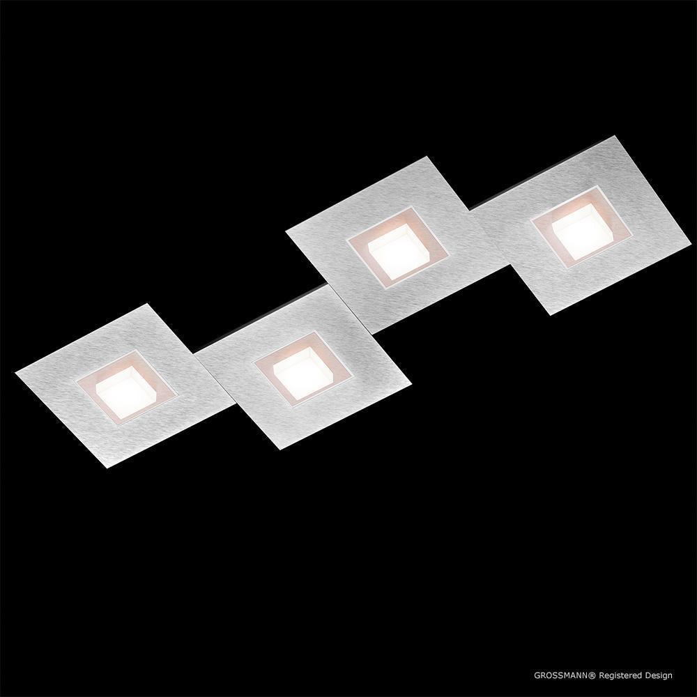 Grossmann KARREE Four Lamp Wall / Ceiling Light Pearlescent With Pastel Copper Frames - ID 7775 - CLEARANCE