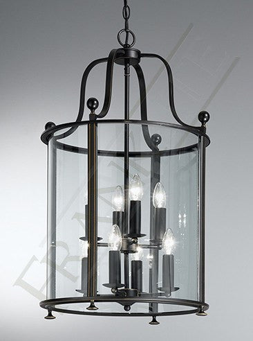 Pasillo 8 Lamp Lantern Dark Bronze - London Lighting