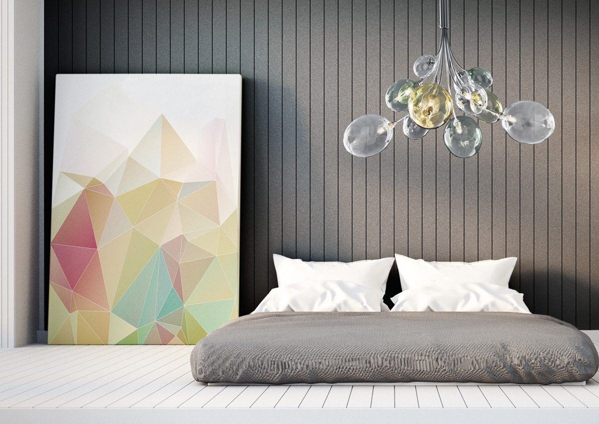 Ballon Bespoke Italian Flowing 6 Lamp Suspension with Blown Glass - Colour Options