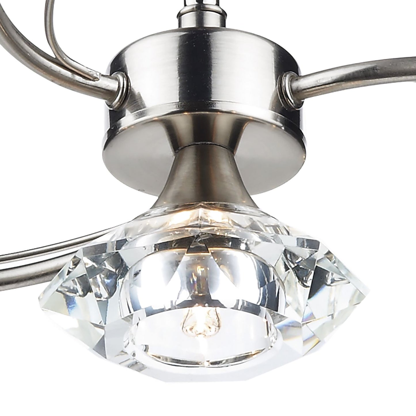 Earlsfield Satin Chrome 4 Lamp Ceiling Light - ID 7909