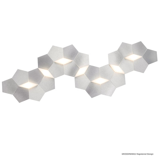 Grossmann Linde Large Wall / Ceiling Light In Aluminium - ID 6722