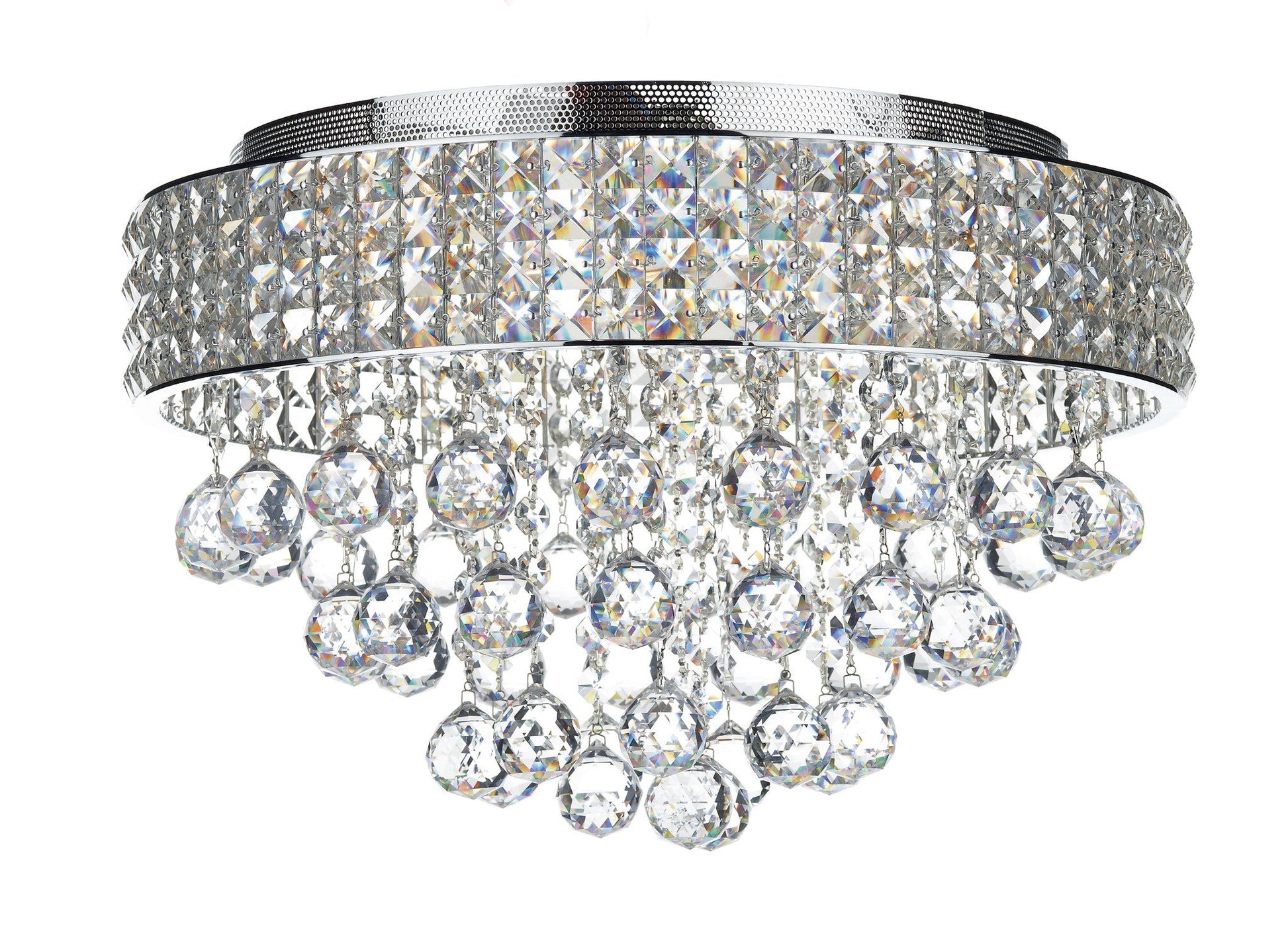 Matrix Chrome 5 Lamp Ceiling Light - London Lighting - 1