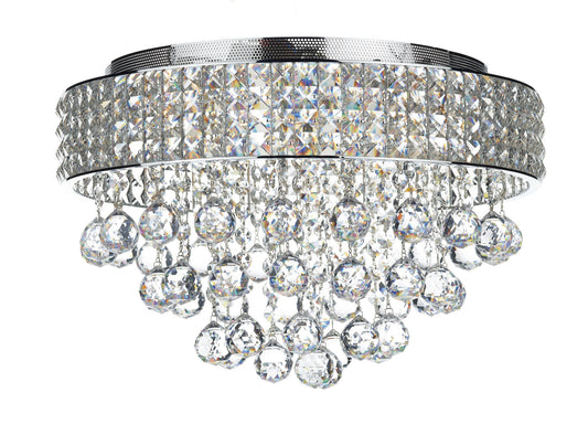 Matrix Chrome 5 Lamp Ceiling Light - London Lighting - 1