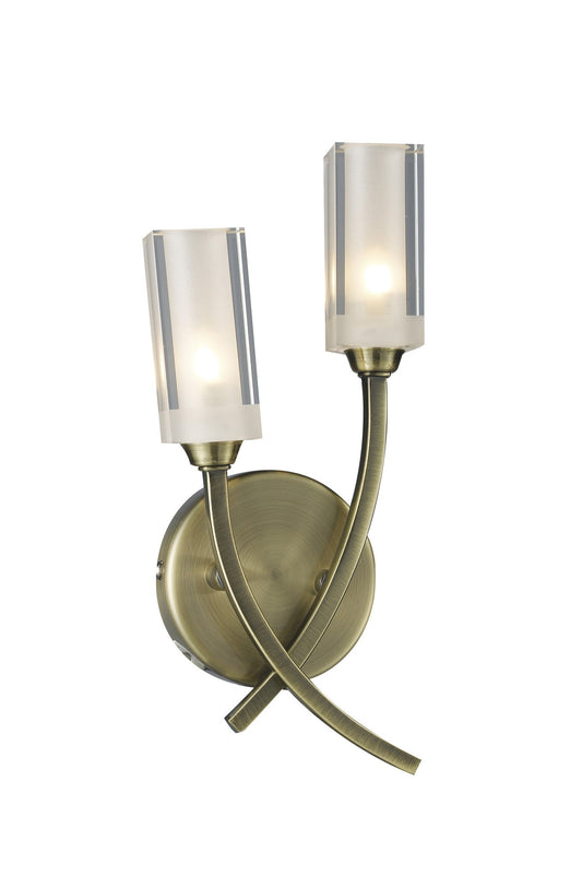 Morgan Antique Brass Wall Lamp - London Lighting - 1